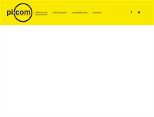 Tablet Screenshot of pi-com.ch